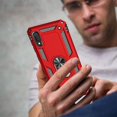 thumbnail image 5 of Samsung A10E Phone Case, Galaxy A10E Phone Case with Screen Protector, Military Grade Protective Cases with Ring for Samsung Galaxy A10E (Red), 5 of 7