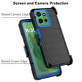 thumbnail image 5 of For Motorola Moto G Power 5G 2025 Case,Takfox Holster Phone Case with Built-in Screen Protector Swivel Belt Clip [3 Layers] Heavy Duty Full Body Protection Shockproof Kickstand Cover- Black/Blue, 5 of 10