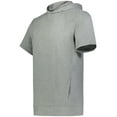 thumbnail image 2 of Holloway B23864583 Eco Revive Youth Ventura Soft Knit Short Sleeve Hoodie, Gray Heather - Small, 2 of 2