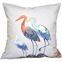 Simply Daisy 16" x 16"Sunbathers Animal Print Outdoor Pillow