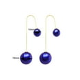 thumbnail image 5 of opvise Earrings U-Shaped Double Sided Faux Pearl Gold Plated Ear Dangle Jewelry for Women, 5 of 8