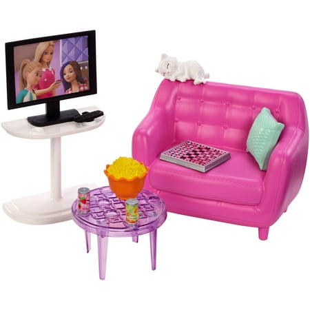 Barbie Indoor Furniture Living Room Set with