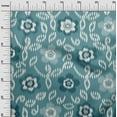 thumbnail image 3 of oneOone Cotton Poplin Dark Teal Blue Fabric Floral Fabric For Sewing Printed Craft Fabric By The Yard 42 Inch Wide, 3 of 6