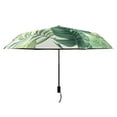 thumbnail image 2 of ALAZA Leaves UPF 50+ Compact Folding Umbrella for Rain Travel Umbrella Packable, 2 of 8