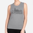 thumbnail image 2 of Skyline Botswana South Africa Women's Muscle Tank Medium Heather Grey, 2 of 5