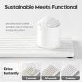thumbnail image 5 of WarmHaven2PCS Diatomite Quick Stone Drying Tray Mat for Bathroom & Kitchen Counter, Instant Dry Water Absorbent Drink Bar Coasters,Vanity Sink Caddy Organizer,Dish Soap Sponge Holder, Ivory,8"x3.8", 5 of 14