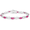 White, Gold, Pink, variant on Genuine Ruby Bracelet July Birthstone Jewelry 5 Ct Crossover 10K White Gold Women’s Gift