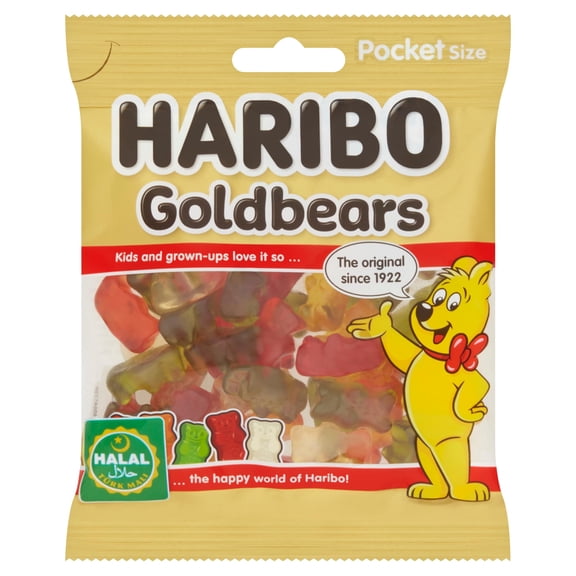 Haribo Halal Goldbears 100g, Imported from Britain