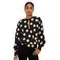 thumbnail image 1 of Dorothy Perkins - Jersey Lunares de Manga Larga para Mujer (Negro, Crema), 1 of 2