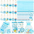 thumbnail image 1 of OSNIE Blue Welcome Baby Boys Party Favors Keychain Organza Bags, 1 of 6