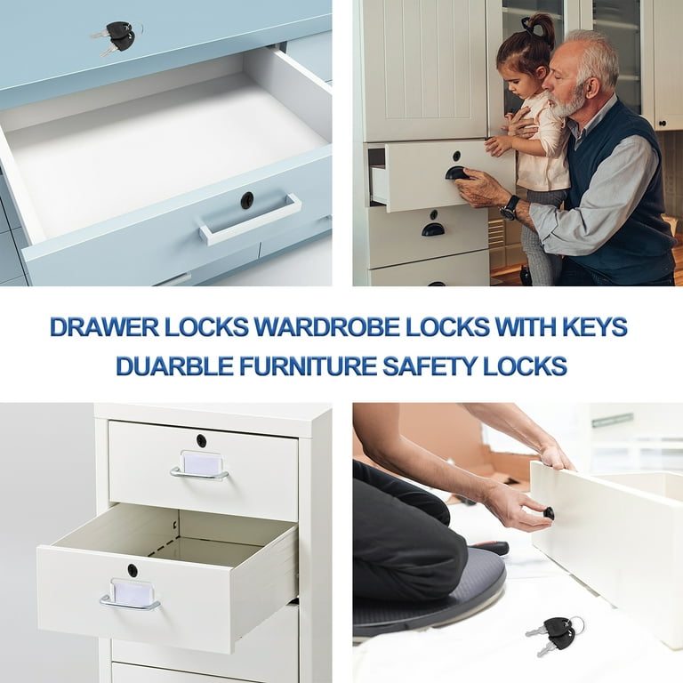 NUOLUX Lock Drawer Cam Cabinet Locksfurniture Replacement Dresser Box  Letter Door Wardrobe Lockerdesk Keyed Keyscylinder 