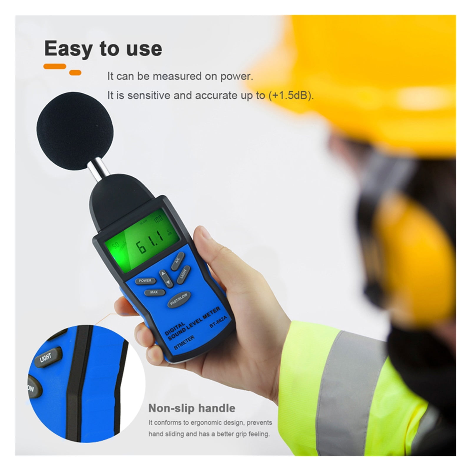 Noise Decibel Meter, Digital Sound Level Meter Noise Volume