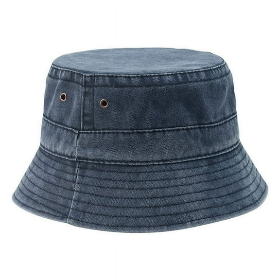 COCOpeaunt New Foldable Fisherman Hat Washed Denim Bucket Hats Unisex Fashion Bob Caps Hip Hop Gorros Men Women Panama Bucket Cap Gift