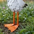 thumbnail image 3 of Clearance! Bow Porch Goose Statue, 24" Tall Metal Decorative Figurine for Garden, Patio, Entryway Accent Yard Decor, Animal Statue for Indoor Outdoor, 3 of 7