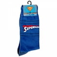 thumbnail image 2 of Superman Retro Title Logo Crew Socks, 2 of 2