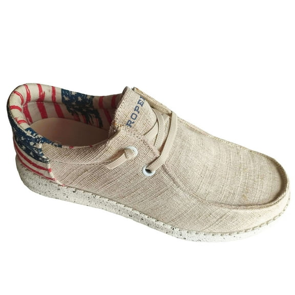 Roper Mens Hang Loose Patriotic Slip On Casual Shoes