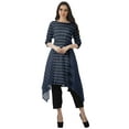 thumbnail image 2 of Moomaya Kurti 2 Pcs avec Pantalon pour Femmes Santoon Manches 3/4 Tenue de Fête Vêtements, 2 of 6
