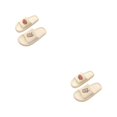 thumbnail image 3 of Qarigey Pantuflas de fondo y grueso, cómodas y elegantes, con plataforma interior y exterior, puntera abierta, ligeras, para mujer Type3 NO3, 3 of 6