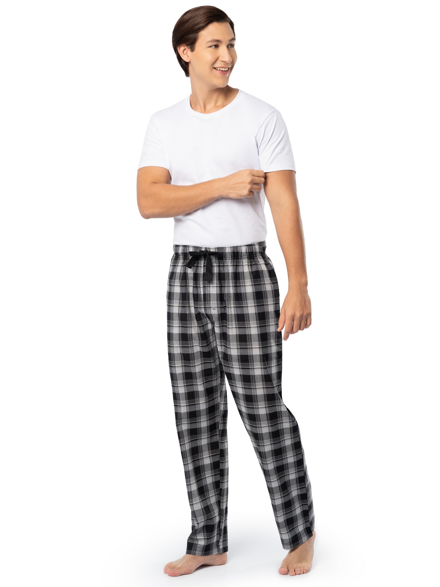 Fruit of the Loom Men's and Big Men's Soft Brushed Woven Sleep Pant, Sizes S-6XL & LT-3XLT