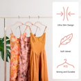 thumbnail image 4 of Premium Velvet Shirt Hangers 50 Pack, Non-Slip 360° Swivel Hook Space-Saving Felt Hanger, Slim Flocked Hangers for Blouses, Strappy Dresses, Tank Tops(Pink), 4 of 14