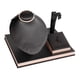 thumbnail image 4 of Exhibidor de joyas, caballete para collares, organizador de aretes, soporte independiente para anillos negro, 4 of 9