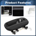 thumbnail image 4 of Mangos de puerta exterior de automóvil Unique Bargains delantero derecho para Hyundai H1 STAREX 1998-2007 ABS negro, 1 Pcs, 4 of 6