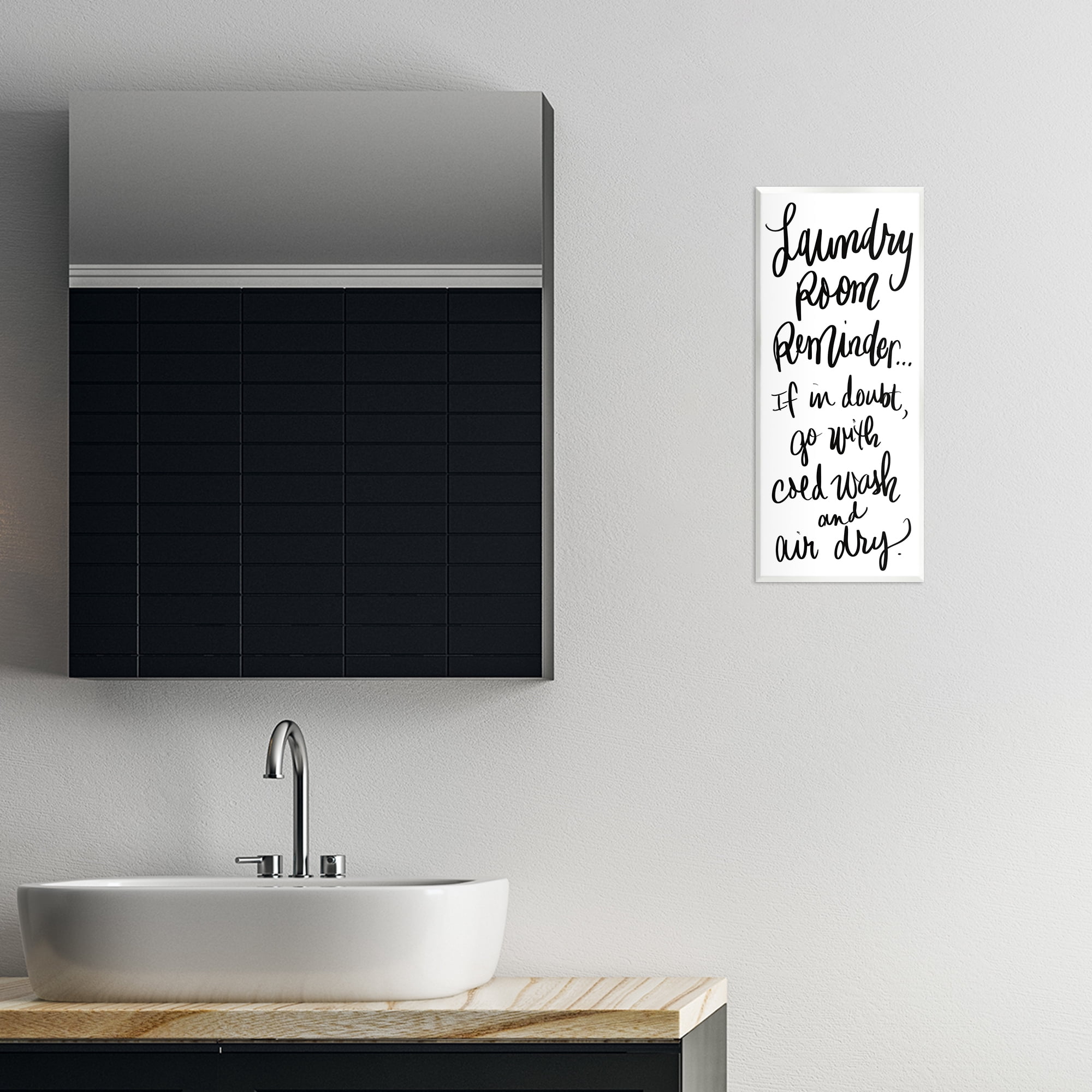 Stupell Industries If In Doubt Laundry Tip Wall Plaque Art, design by SD Graphics Studio