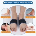thumbnail image 2 of Woeilo Removable Padded Foot Arch Support Braces, Plantar Fasciitis Relief Sleeves, Foot Support Compression for Foot Pain, Flat Feet, Fallen & High Arches (1 Pair - One Size Fits Most), 2 of 5