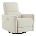 thumbnail image 5 of CHITA Power Recliner Swivel Glider Rocker Nursery Chair with USB for Living Room, Fabric in Linen, 5 of 17