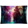 thumbnail image 1 of EREHome Home Decor Universe Space Nebula Galaxy Pattern Pillowcase 20 x 30 Inches,Bright Tree Forest Cotton Pillow Cover Case Shams Decorative, 1 of 3