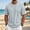 Gray, variant on Men's Solid Color Breathable Short Sleeve Round Neck Athletic Tee, Lightweight Polyester Sport Top for Gym Running Outdoor Casual Daily Wear Mens Fashion