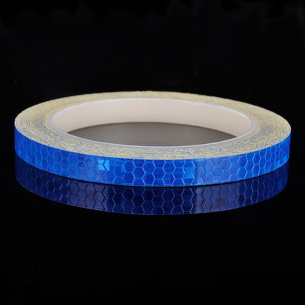 Motorcycle Bicycle Reflector Security Wheel Rim Decal Tape Reflective Stickers ~ 