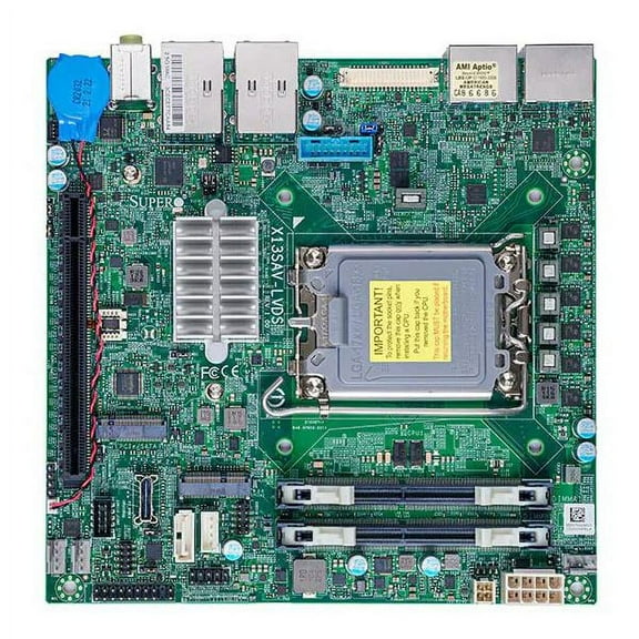 Supermicro X13SAV-LVDS Mini ITX Motherboard - Alder Lake PCH Q670E - 12th Generation Intel Processor - Socket LGA-1700 - DDR4