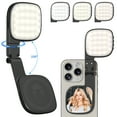 thumbnail image 1 of Cshidworld Luz de Anillo Magnética, Recargable 1000mAh, 48 LEDs de Alto Lumen, 10 Niveles de Brillo, Rotación de 360°, Espejo Incorporado, Ideal para Transmisión en Vivo, Selfies, Vlogs, Maquillaje,, 1 of 7