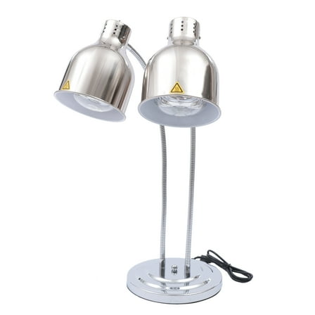 ChicHomey New Commercial Heat Lamp Food Warmer Stand 2 Bulbs french Fried Food Warmer 250W