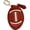 Rugby, variant on Jiibva Funny PU Leather Mini Coin Bag with Keychain Football Basketball Rugby Shaped Coin Purse Bag Charm Pendant Keyring