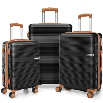 Dejuno Tutin 3-Piece Hardside Spinner Luggage Set With TSA Lock