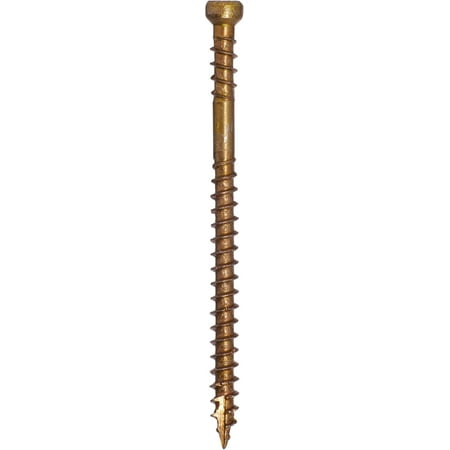 

Fasteners-16083 RT ProPak Trim Head Composite Deck Screws 8 by 3-1/8-Inch 514-Count Gold 514 Count