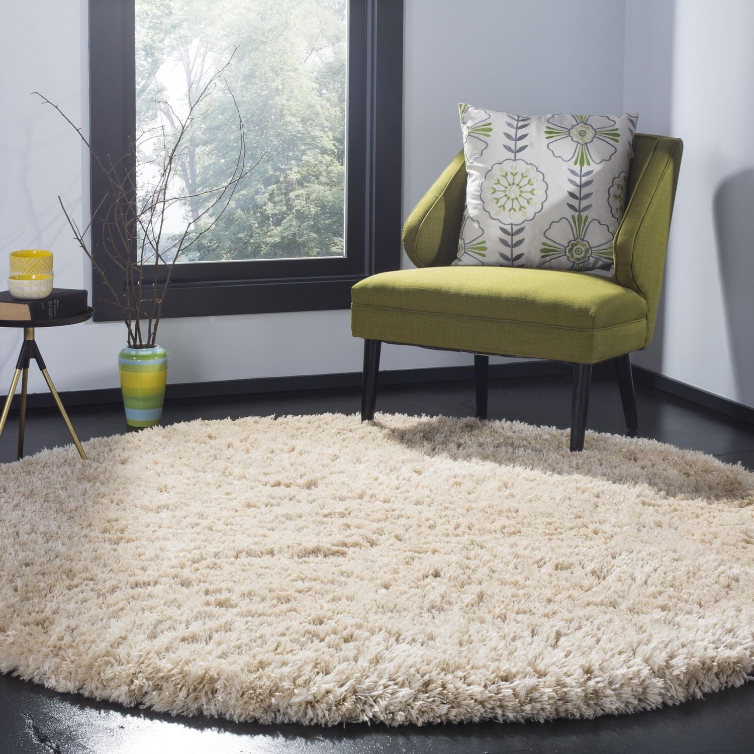 SAFAVIEH Polar Abbot Solid Extreme Plush Shag Area Rug