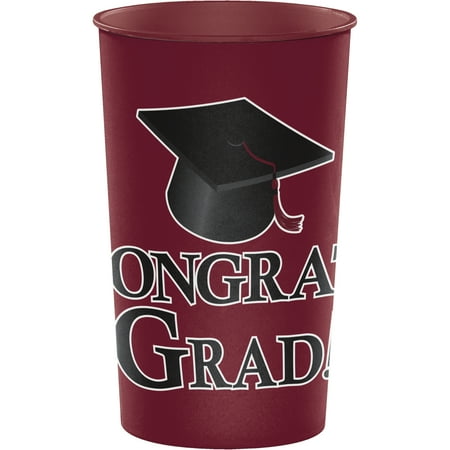 Keepsake Cup - Burgundy Red Graduation Keepsake Cups
