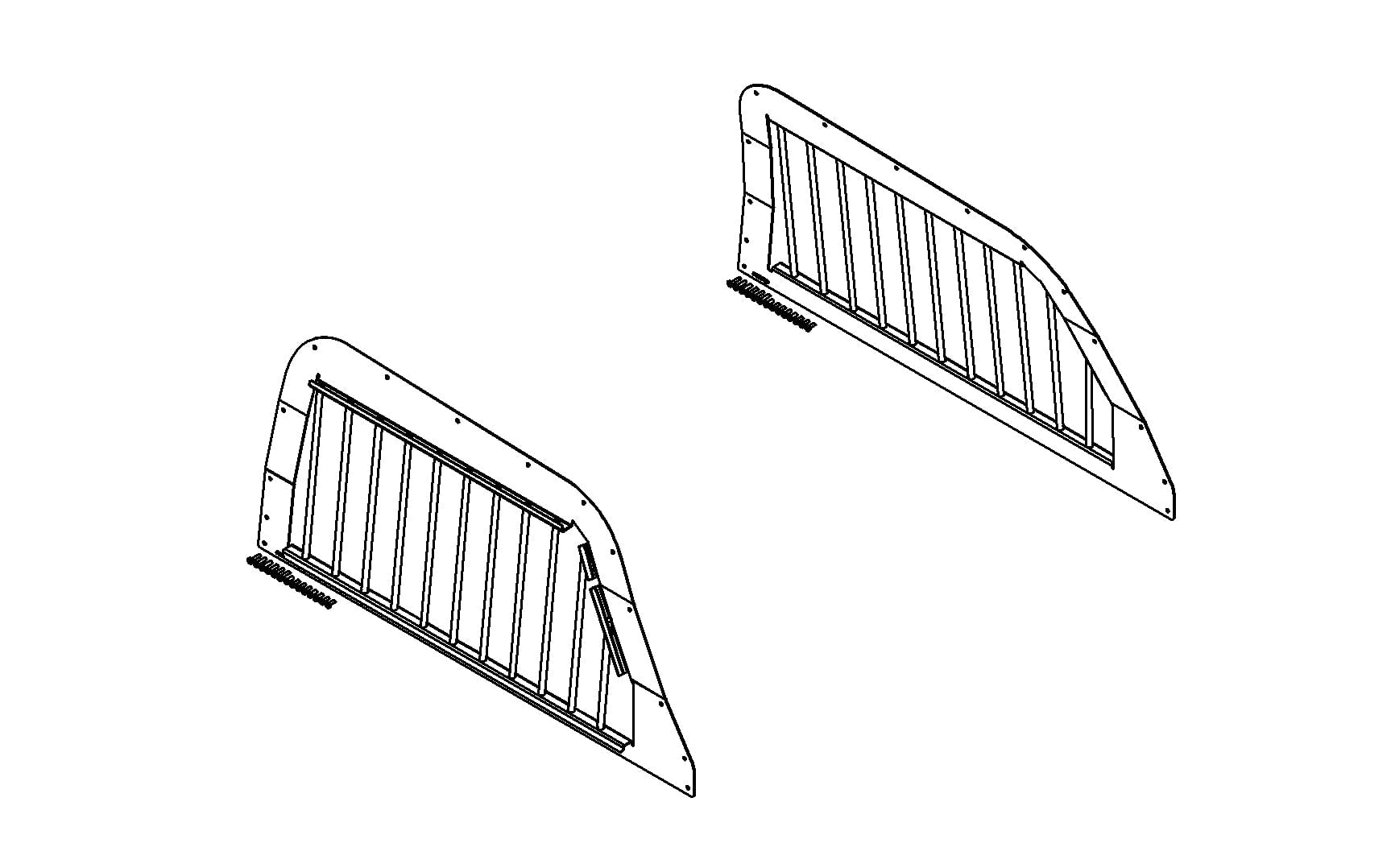 Havis WBIF18 20132019 Ford Interceptor Utility Interior Window Bars