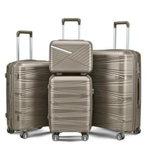 Luggage 4 Piece Sets(14/20/24/28), Hard Shell Lightweight TSA Lock Carry on Expandable Suitcase with Spinner Wheels