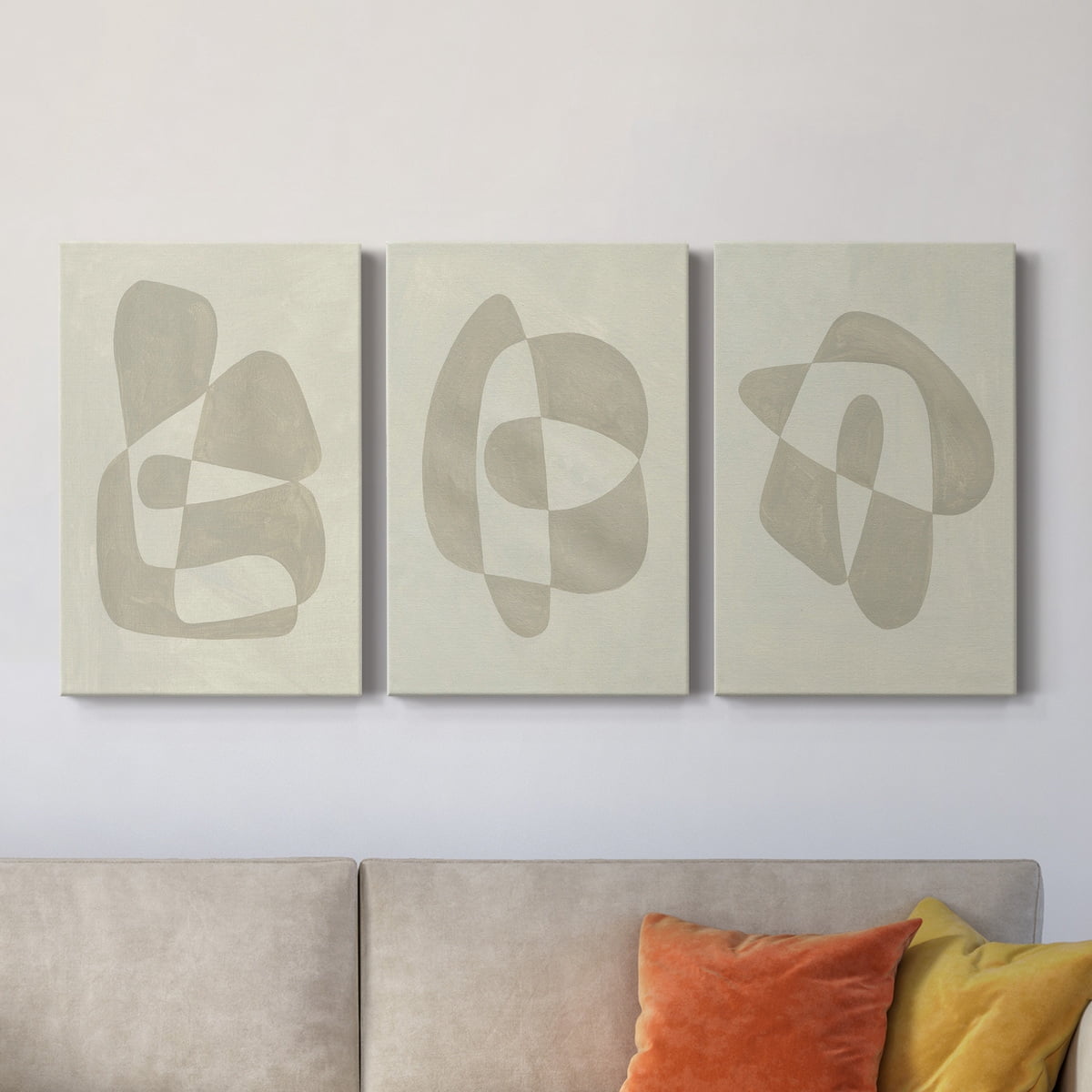 Soft Shape II Premium Gallery Wrapped Canvas - Ready to Hang - 40 x 60 Each