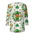 thumbnail image 6 of HOMBOM St.Patricks Day Shirts for Women Irish Graphic Tees Multicolor Trendy Ladies Tshirts Crewneck, 6 of 8