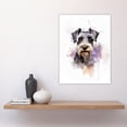 thumbnail image 4 of Schnauzer Lovers Gift Watercolour Pet Portrait Painting Artwork Large Wall Art Poster Print Thick Paper 18X24 Inch, 4 of 5