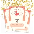 thumbnail image 2 of Darling Souvenir White Birthday Invitation Card Printable Elegant Fill or Write In Blank Party Invites 28 Pcs 5 x 7 Inches, 2 of 5