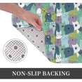 thumbnail image 3 of Front Door Mat Retro Cartoon Cat Bedroom Entryway Rug Non-Slip Washable Indoor Carpet Doormat Decorative Low Profile Area Rug for Home Living Room Bedroom Laundry Floor Decor, 24 x 16 Inch, 3 of 7