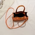 thumbnail image 2 of Bolsa De Hombro Bolso de mano para mujer, de piel sintética, acolchado, informal, para mujer, para niñas (naranja) Likrtyny Para Estrenar, 2 of 9