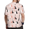 thumbnail image 2 of Wukai White And Black Rabbit Print Men's Short-Sleeved Mesh T-Shirt,Quick-Dry Short Sleeve Workout T-Shirt-3X-Large, 2 of 8