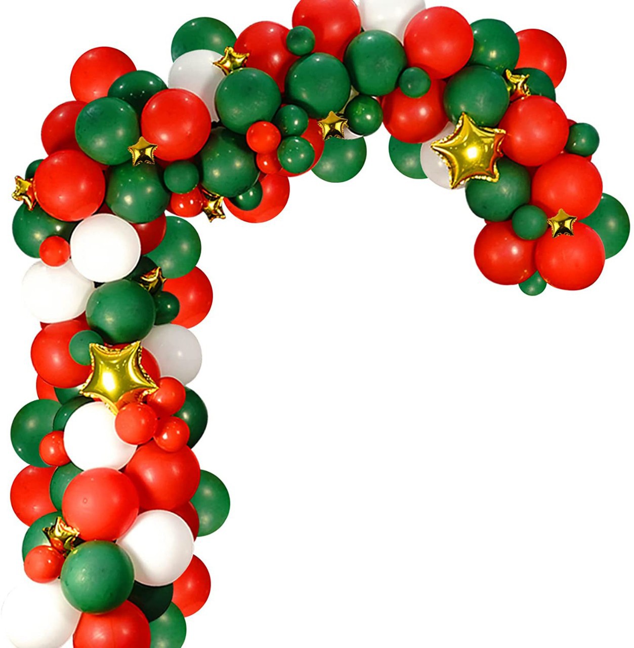Two Sets Of Christmas Balloon Arch Garland Kit Christmas Night Party Set Decoration Red And